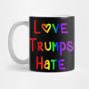 Love Trumps Hate T-shirt Mug